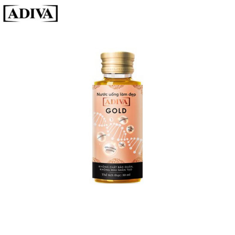 Nước uống làm đẹp Collagen ADIVA Gold_Back 3 chai