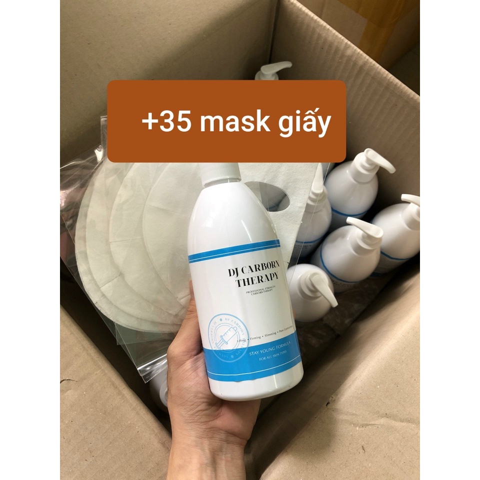 Chai Mặt Nạ Co2 Dj Carbon Therapy 500ml+ Kèm 35 Mask Thải Độc Da