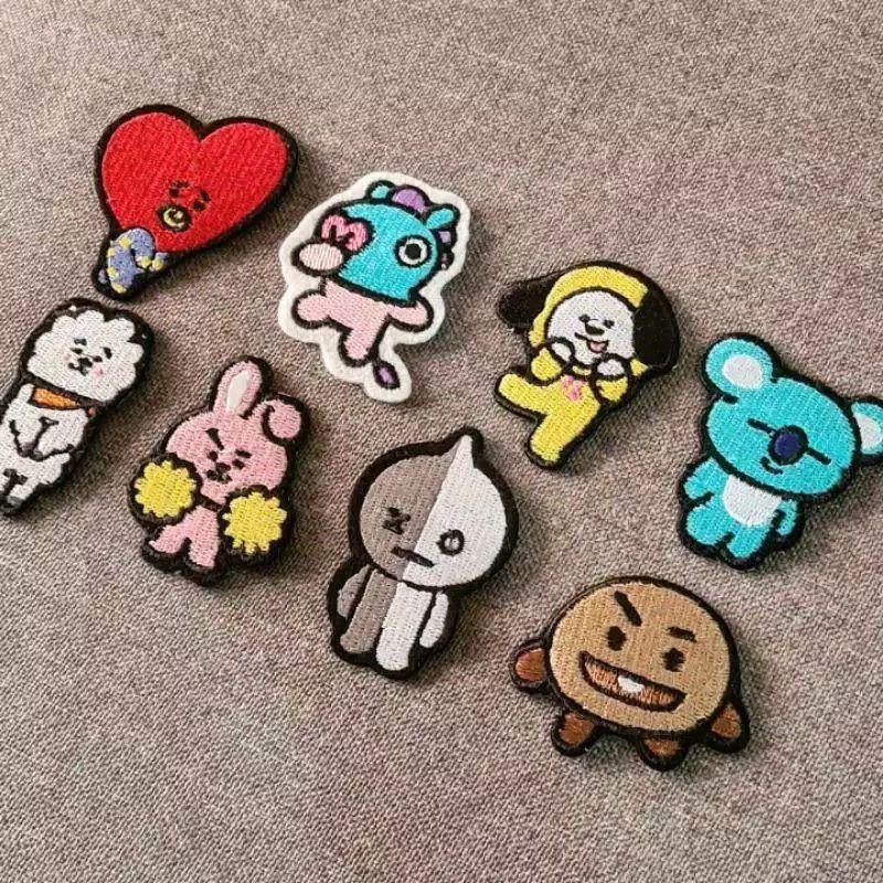 Áo Thun Tay Dài Nhuộm Màu Hình Bt21 Bts Kpop