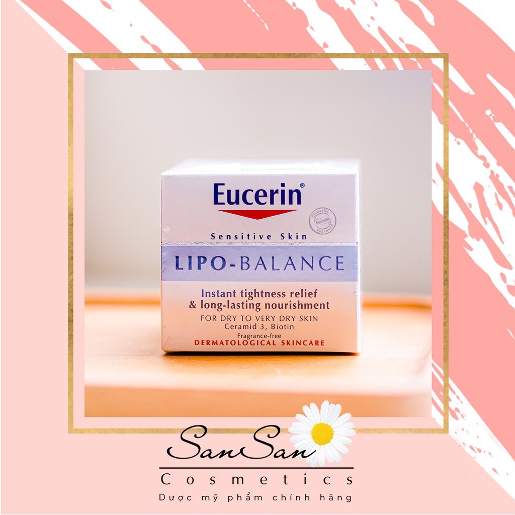 EUCERIN LIPO BALANCE 50ML - Kem dưỡng ẩm chuyên sâu cho da khô