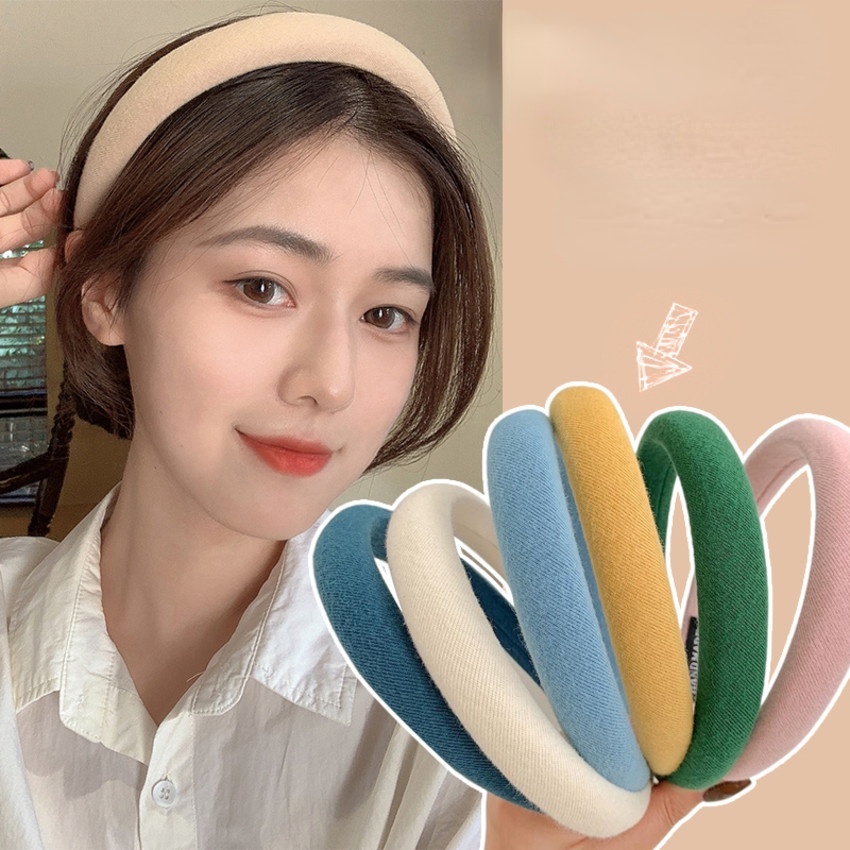 Cute Korean Style Colorful Hairbands For Women