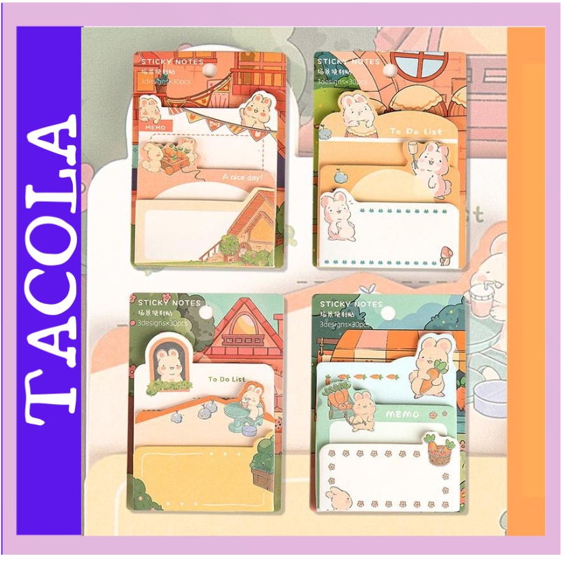 Giấy note dễ thương, giấy ghi chú họa tiết họa hình ngộ nghĩnh N07