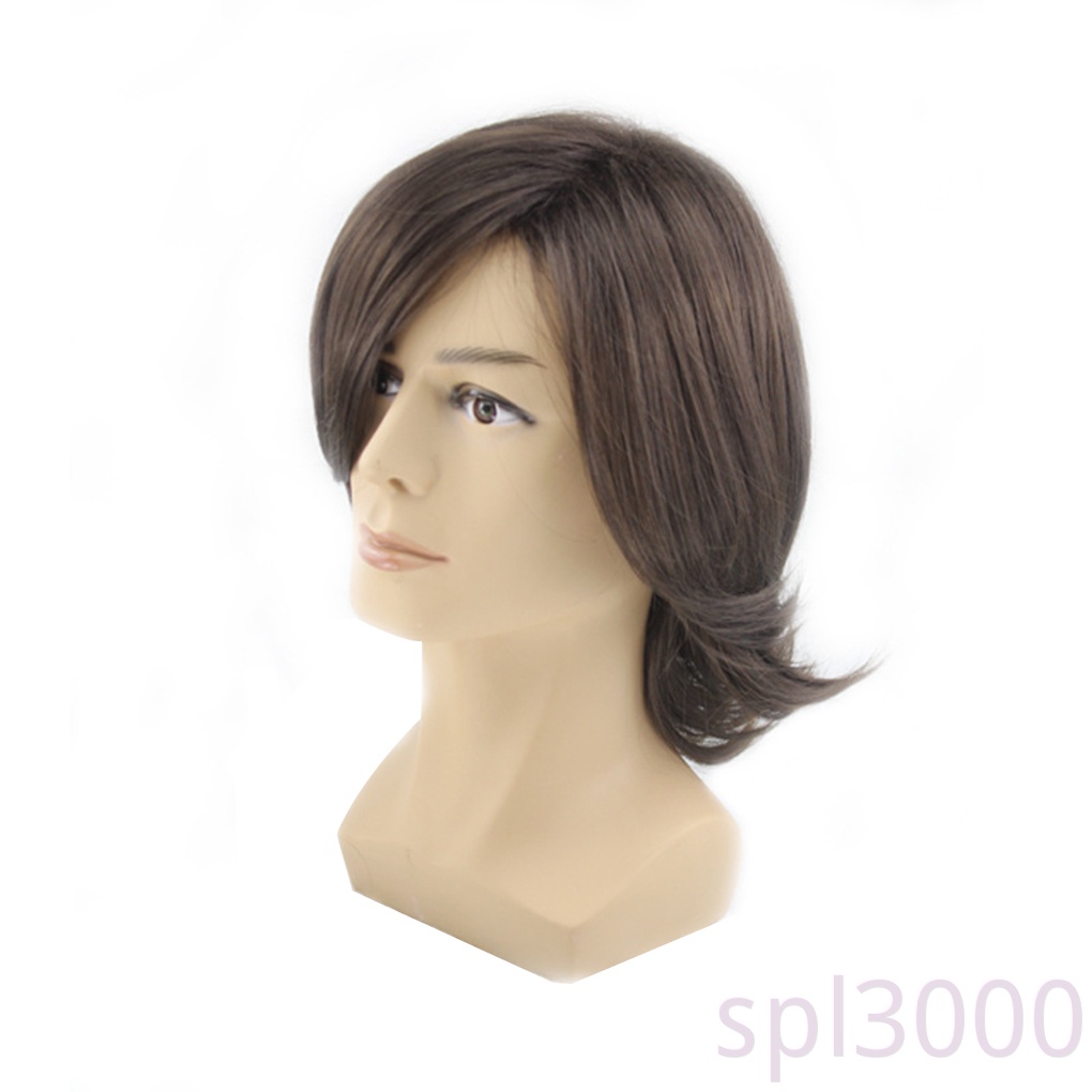 [Hàng mới về] Tóc giả xoăn nhẹ hóa trang thời trang cho nam