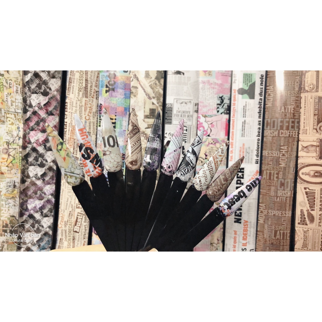 Phôi  báo  dán móng