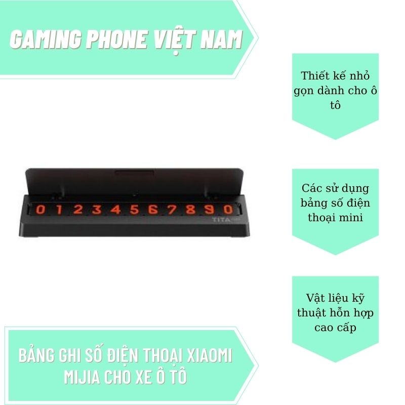 Bảng số điện thoại trên Ô tô Xiaomi Tita | BigBuy360 - bigbuy360.vn