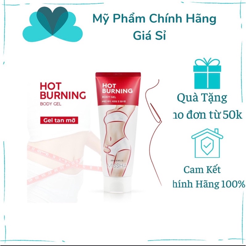 Kem massage giảm mỡ Missha Hot Burning Perfect Body Gel 200ML