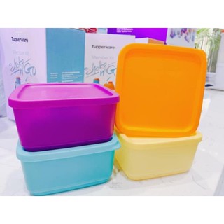 Tupperware - Bộ trữ mát 4 hộp small square 650ml