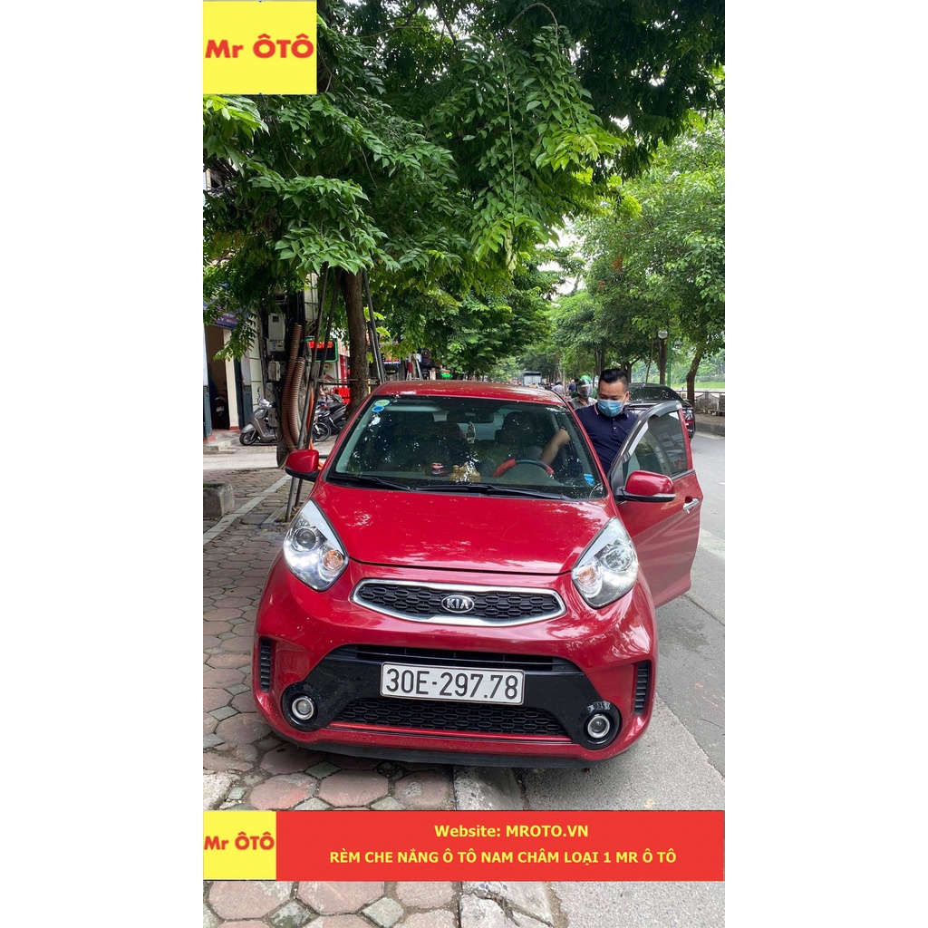 Rèm Che Nắng chống UV Xe Kia Morning 2012-2020 Hàng Loại 1 MR.ÔTÔ -Bảo Hành 2 Năm