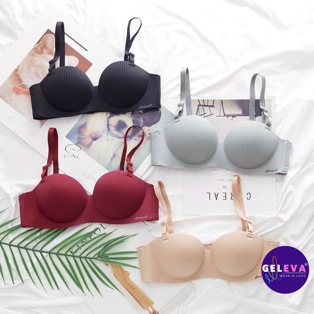 Áo ngực nữ mút dày su đúc không gọng để mặc áo dài hoặc đi làm, Áo lót nữ không gọng đúc su độn nâng ngực Geleva LOT518 | BigBuy360 - bigbuy360.vn