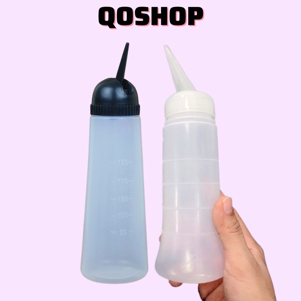 Bình tra nước Dập uốn tóc, Bình Nhựa Tra Thuốc uốn tóc 260ml/ 120ml