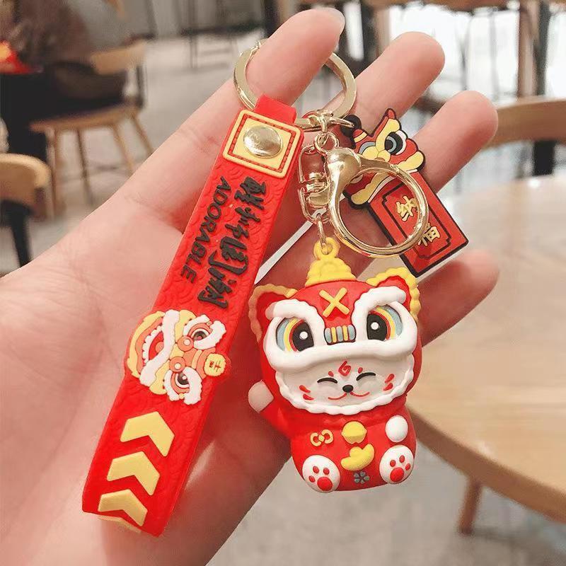 Móc khóa hình kỳ lân mèo chiêu tài ngộ nghĩnh MC01