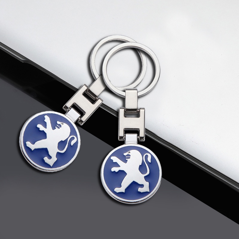Mới Móc Khóa Hợp Kim Hình Logo Xe Hơi Peugeot 2008 208 306 4008 408 300