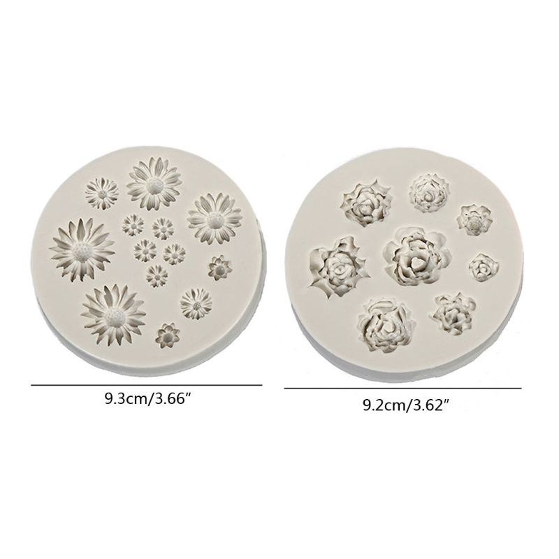 Khuôn Silicone Tạo Hình Hoa Hồng Trang Trí Tường
