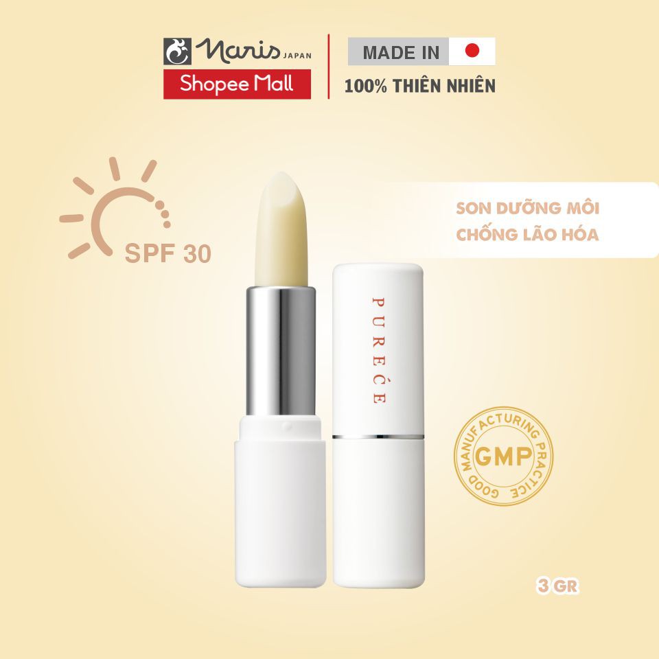 Son dưỡng ẩm chống nhăn Naris Medicated Purece Lip Care Stick