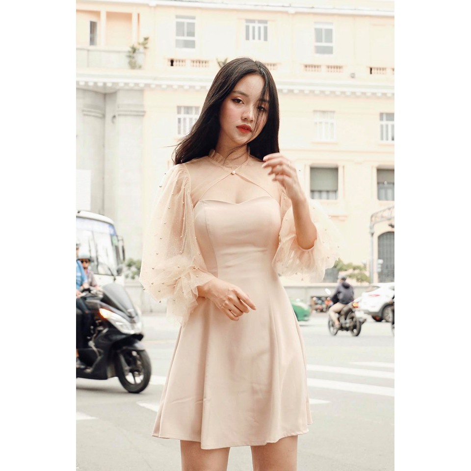 [ Mã FADIRECT20 giảm 20K đơn 150K] Đầm dự tiệc nữ trẻ trung bánh bèo - Laga Dress