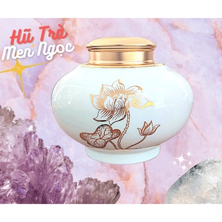 Hũ đựng trà khô sứ cao cấp men ngọc