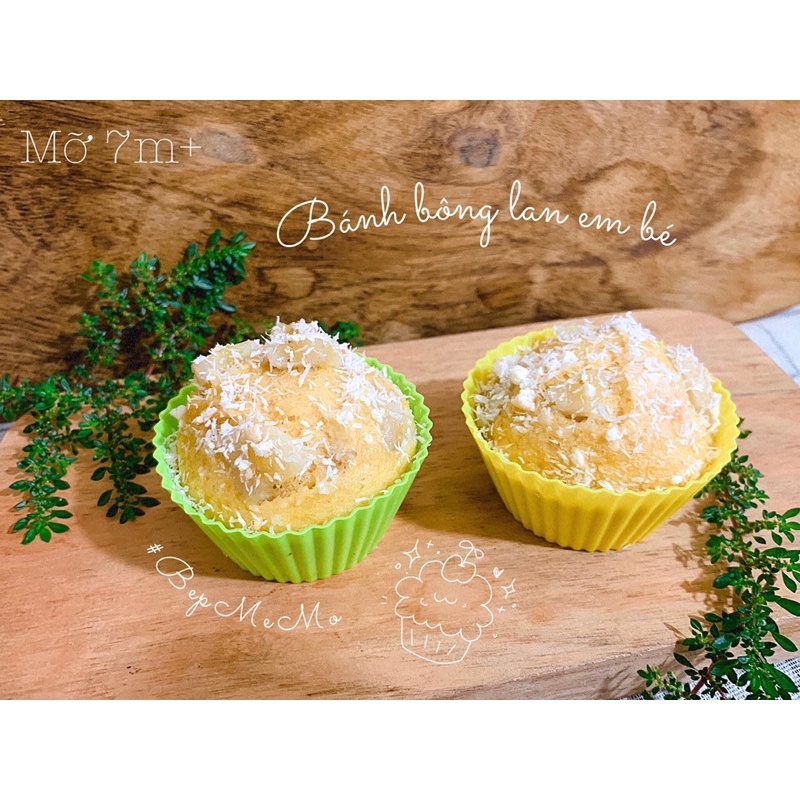 Khuôn bánh Muffin silicon dùng được trong lò nướng ăn dặm cho bé