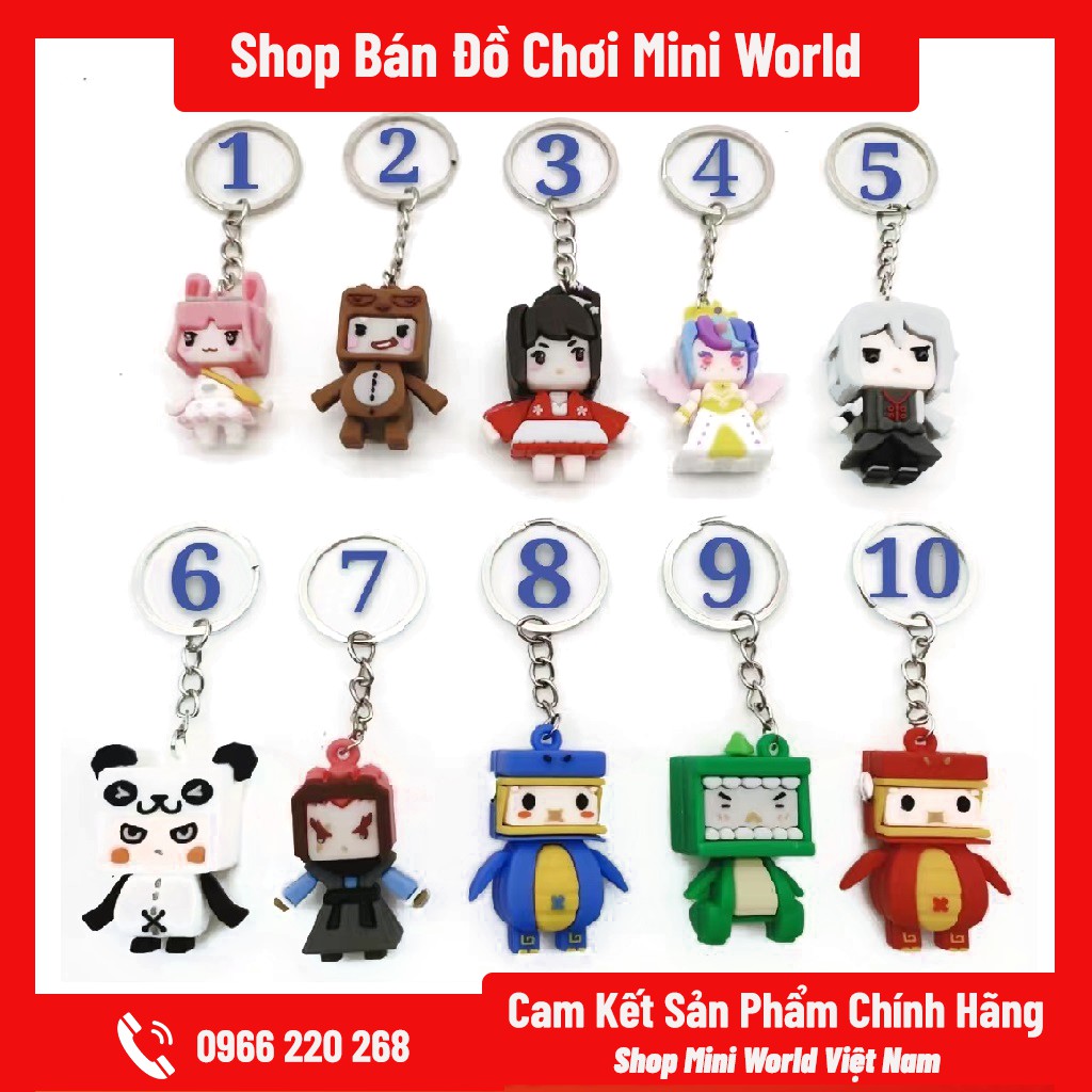 Móc Khóa Mini World Cực Đẹp [10 Mẫu Để Lựa Chọn]