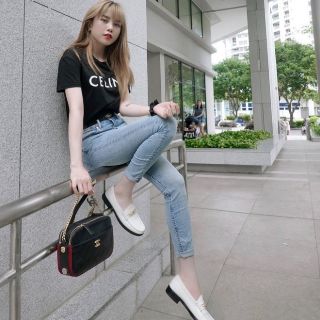 CỘT TÓC VẢI HOT TREND 2 MÀU ĐEN TRẮNG