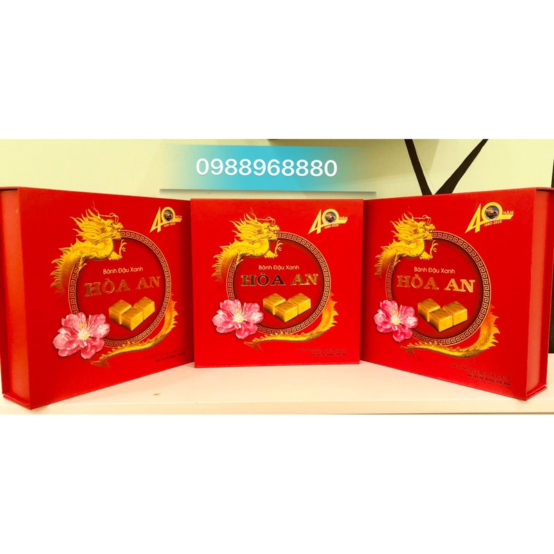 Bánh đậu xanh Hoà An - Hộp Như Ý 600g