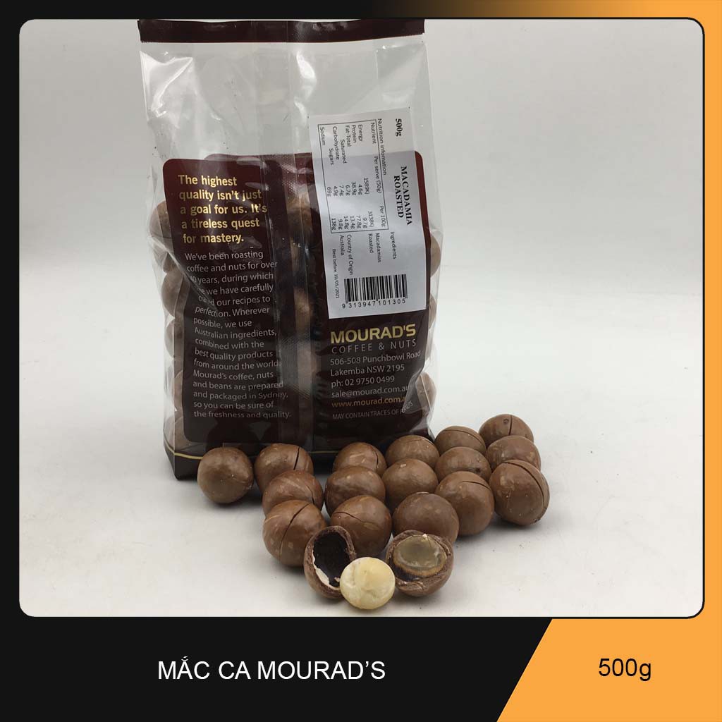 Hạt Macca Mourad’s Hàng Của Úc. Khối lượng 500g.