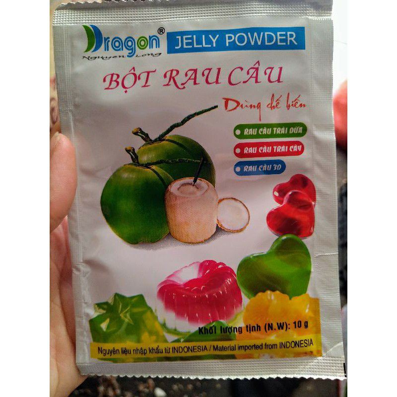 Bột Rau Câu Indonesia hiệu Dragon gói 10gram (12gói )