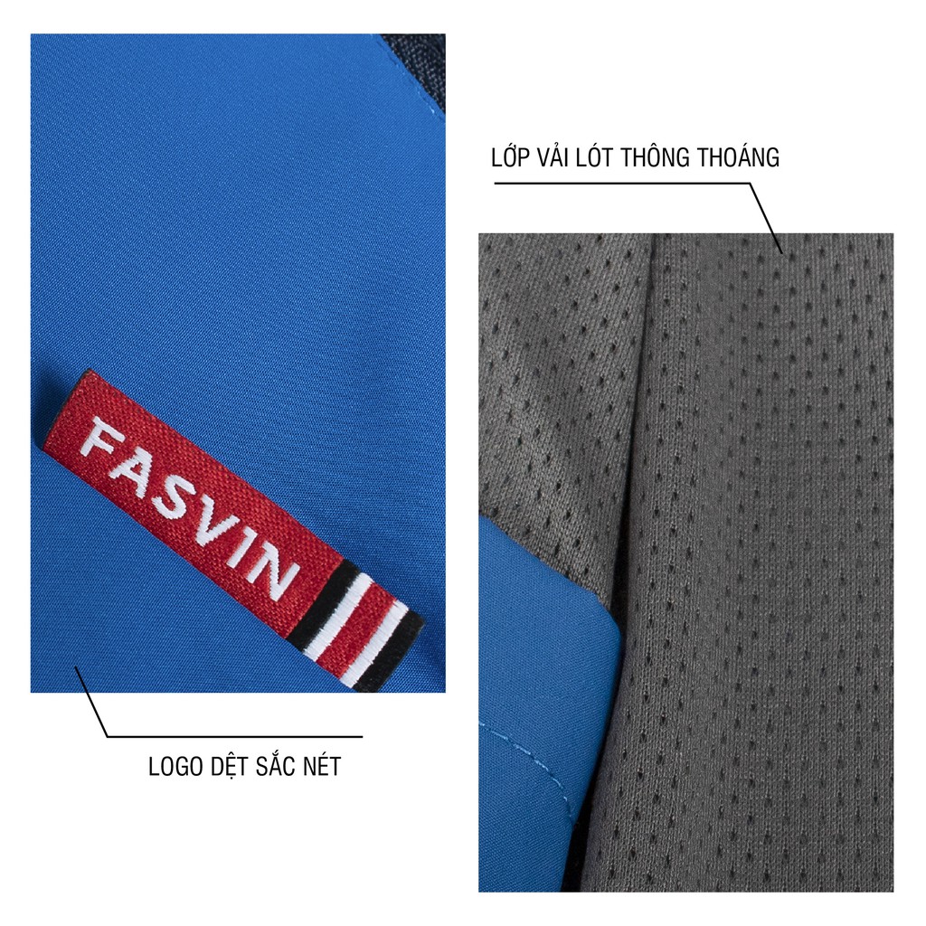 Bộ thể thao nam Fasvin BD18867.HN vải dày dặn hai lớp ấm áp cản gió tốt.