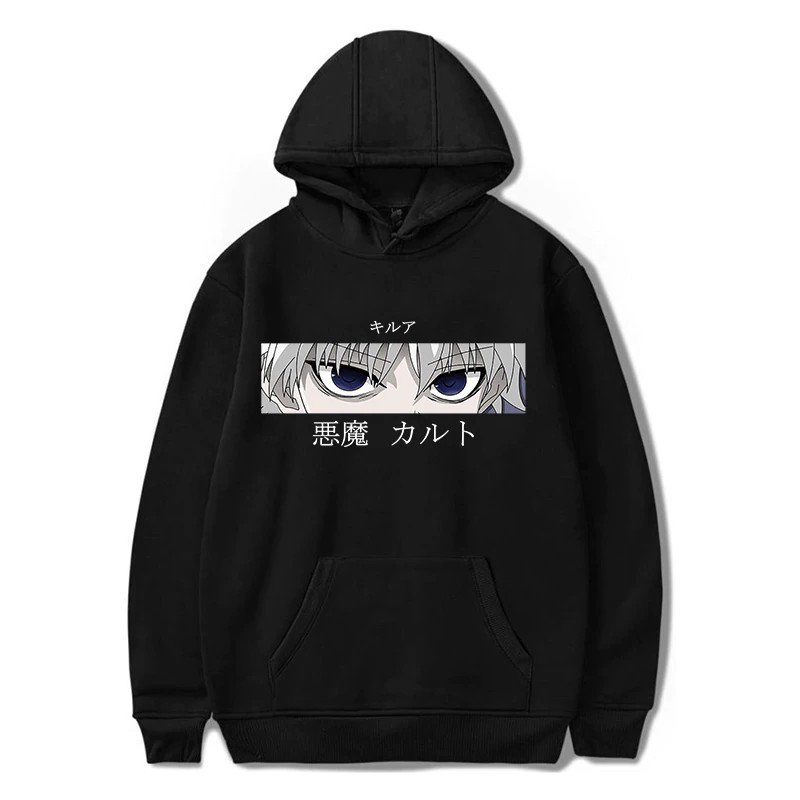 【Hàng có sẵn oversea】 Áo khoác hoodie họa tiết hoạt hình X Hunter Harajuku Hisoka Killua Zoldyck dễ thương phong cách đường phố Nhật Bản cho nam