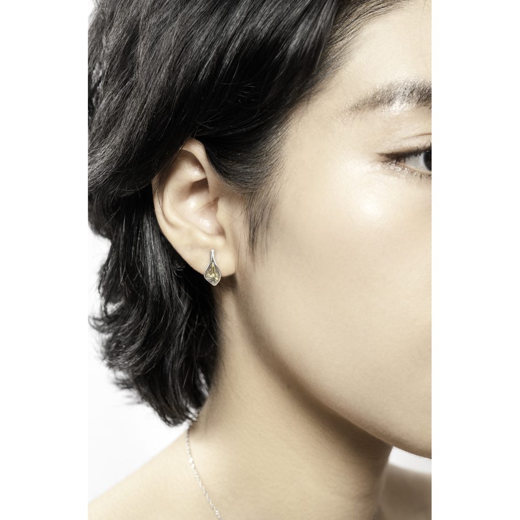 Khuyên Tai Bạc Mon LIlas Nhụy Quý Phái Earring K0320005