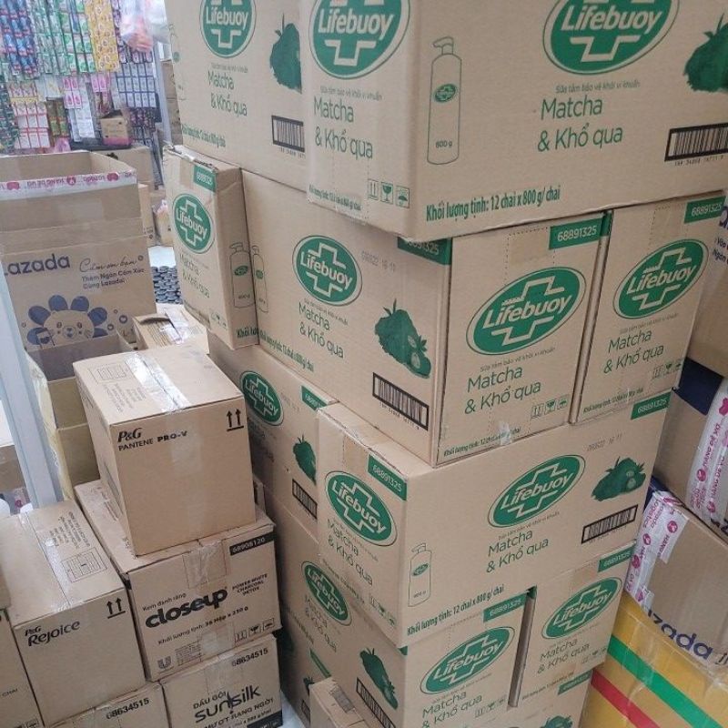 Sữa tắm Lifebuoy Detox Matcha & Khổ Qua 800g