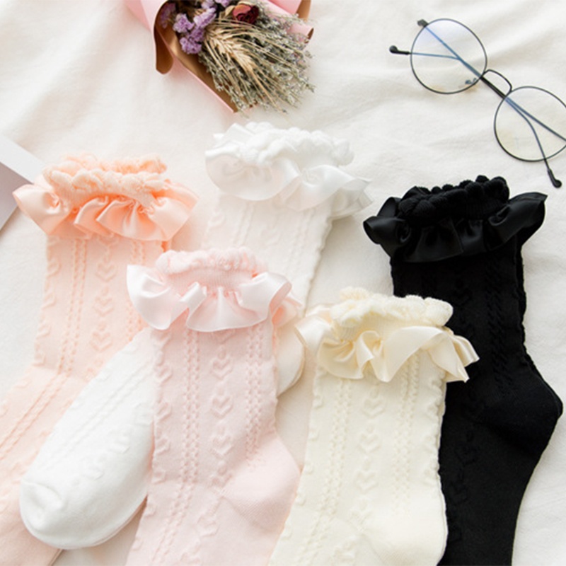 Vớ ngắn họa tiết công chúa ngọt ngào phong cách lolita Nhật Bản cho nữ