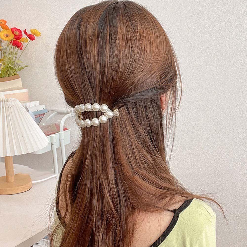 Kẹp Tóc Acrylic Trong Suốt Phong Cách Hàn Quốc Ngọt Ngào WMES15H