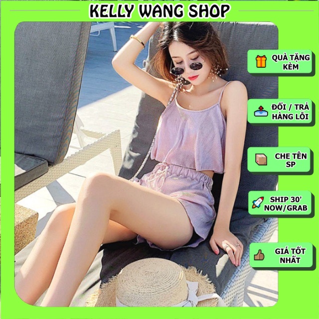 SET 3 MON BỘ ĐI BIỂN LUNG LINH-bikini-đồ đi biểnKellyWang