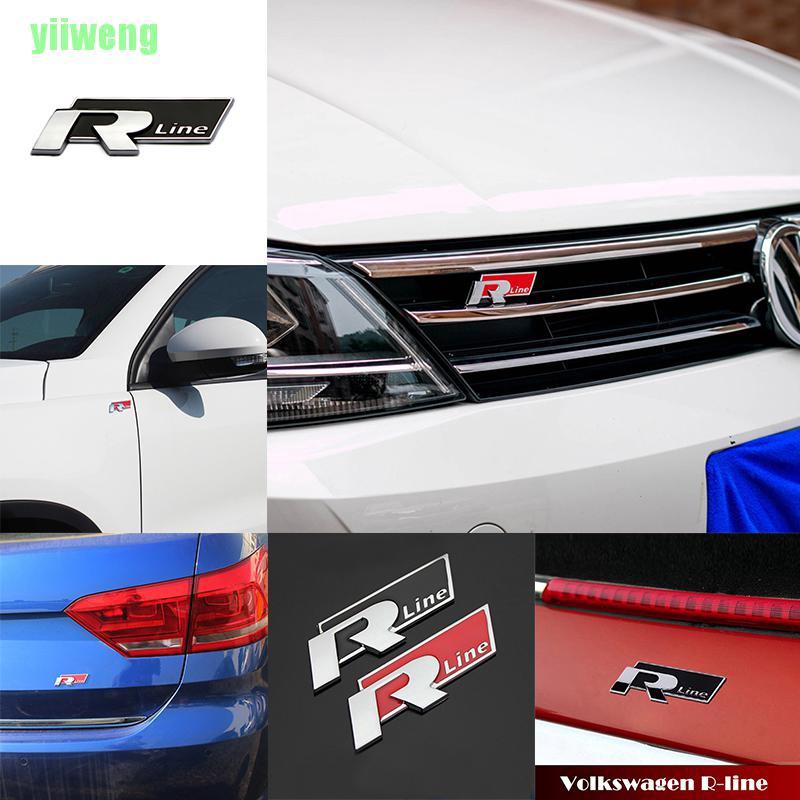 Miếng Dán Chữ R-line Bằng Kim Loại Trang Trí Xe Hơi Vw Cc Gti Passat