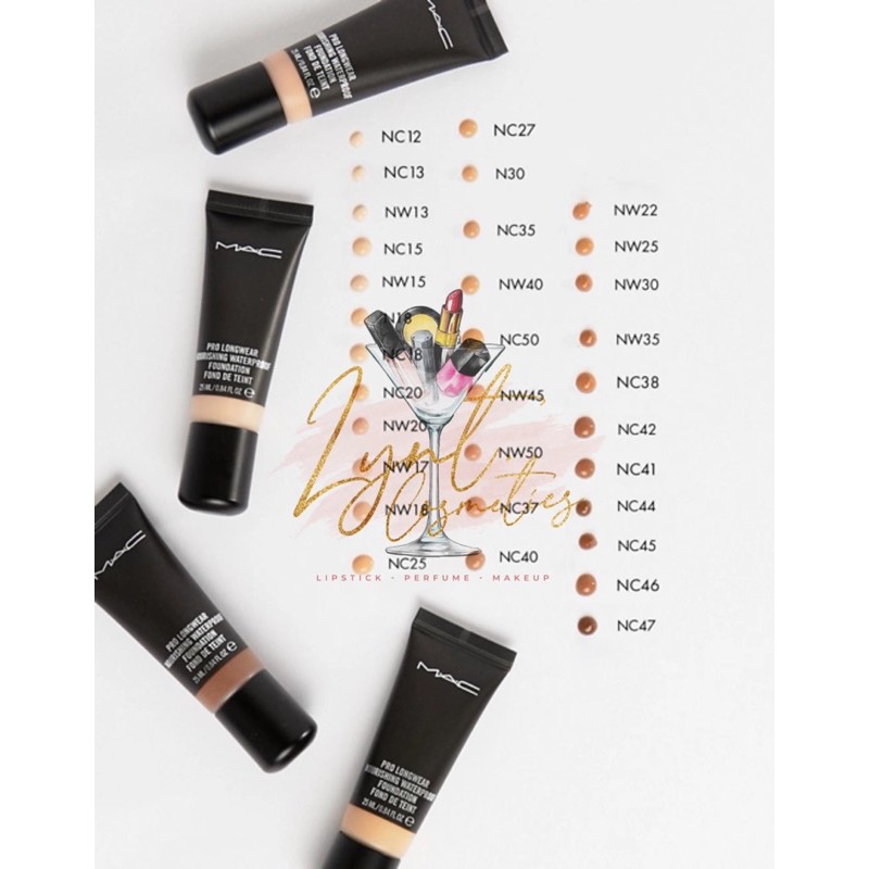 Kem nền siêu chống thấm nước Mac Pro Longwear Nourishing Waterproof Foundation 💞