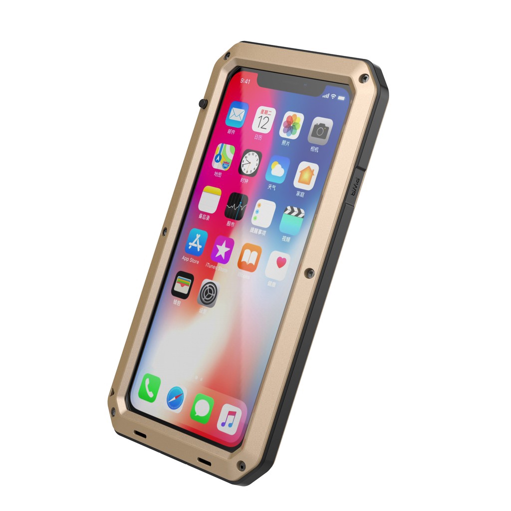 iPhone XS Max / XR Original Heavy Metal Armor + Silicone Shockproof Phone Case