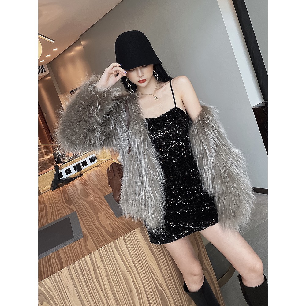 (Hàng Đẹp)Đầm sequin kim sa 2 dây gợi cảm Ulzzang-Ảnh thật 3 hình cuối