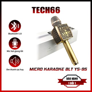 Micro Karaoke Bluetooth Cao Cấp YS-95 Tích Hợp Loa Bass Hát Tại Nhà Hoặc Livetream