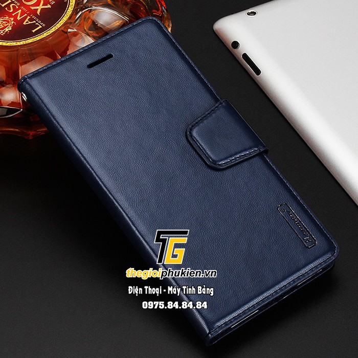 Bao da dạng ví Samsung Galaxy A51 hiệu Hanman có quai cài