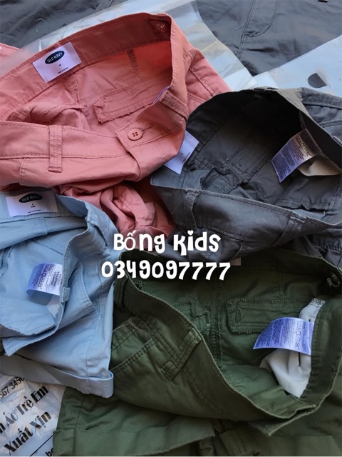 Quần Short Bé Gái Kaki Basic