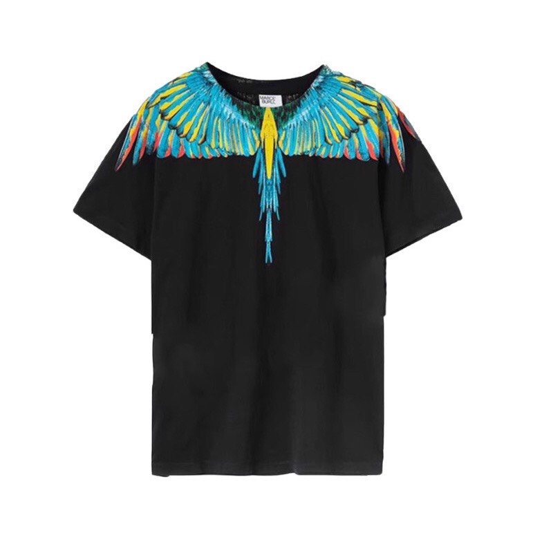 Áo thun cánh chim burlon hoạ tiết cánh chim Streetwear form rộng basic cotton oversize