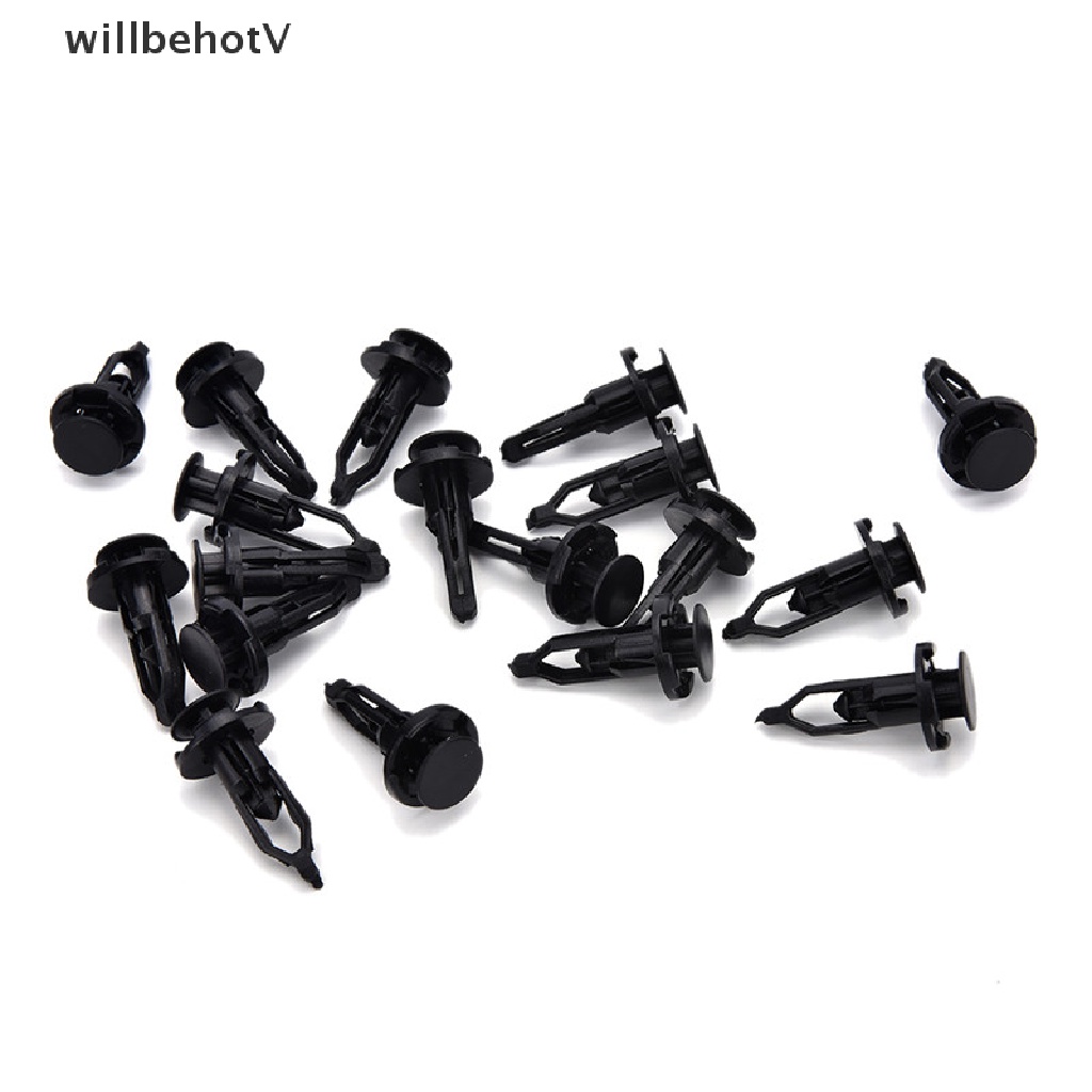 FENDER Set 100 Đinh Tán Nhựa Màu Đen 9mm Chuyên Dụng Cho Cửa Xe Hơi Toyota