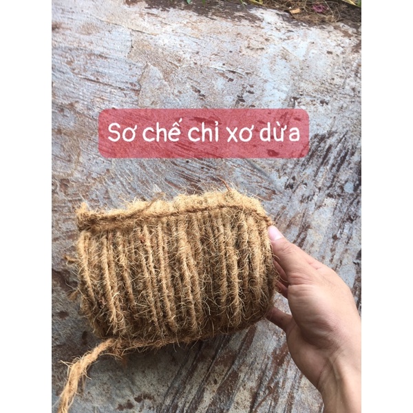 50 mét sợi xơ dừa đơn 5-6 mm Bến Tre