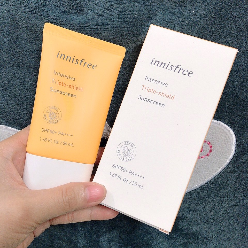 {Triple-shield} Kem chống nắng vật lý Innisfree Suncreen SPF50+ PA++++ 50ml