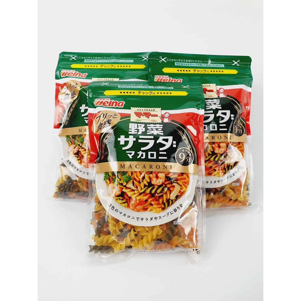 Nui xoắn rau củ Nissin Nhật cho bé từ 9M+,trọng lượng 150g( Date T5/25)