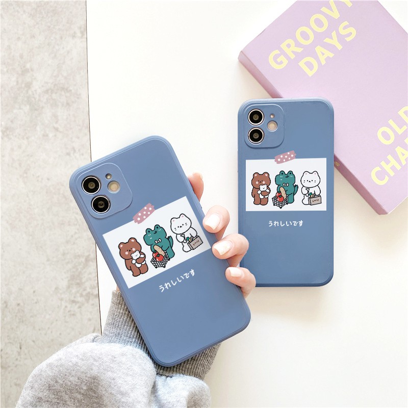 Ốp lưng iphone Mini Animal cạnh vuông 5/5s/6/6plus/6s/6splus/7/7plus/8/8plus/x/xr/xs/11/12/pro/max/plus/promax | BigBuy360 - bigbuy360.vn