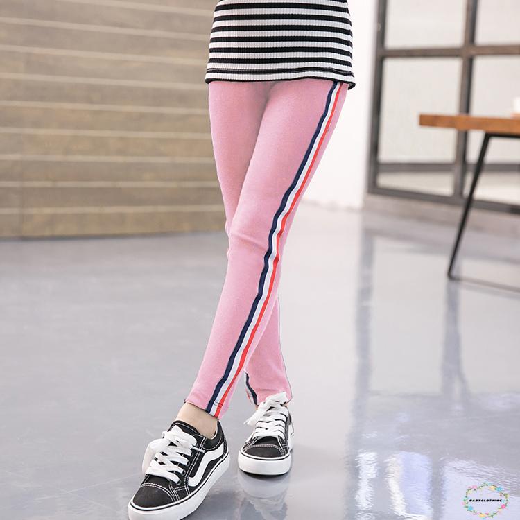 Quần Legging Kẻ Sọc Thời Trang Cho Bé Gái