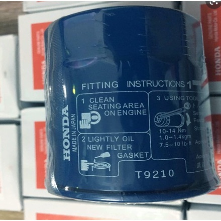 Lọc nhớt, lọc dầu động cơ Honda City, HRV, CRV, Civic, Accord, Acura MDX, Odyssey, Jazz. OEM: 15400-RTA-003'