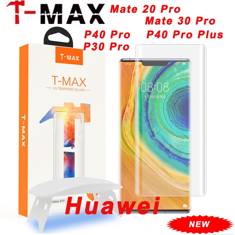 Kính Cường lực Uv T-Max Dành Cho Huawei Mate 30 Pro 20 Pro P40 P30 Pro