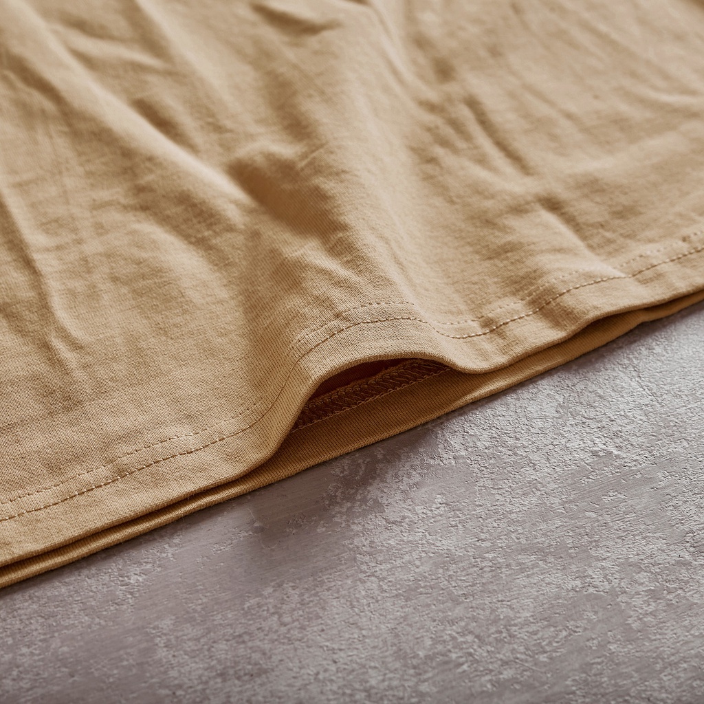 Áo Thun Trơn Tay Lỡ Gori Basic Tee | Tan Form Rộng Thiết Kế Unisex Cao Cấp